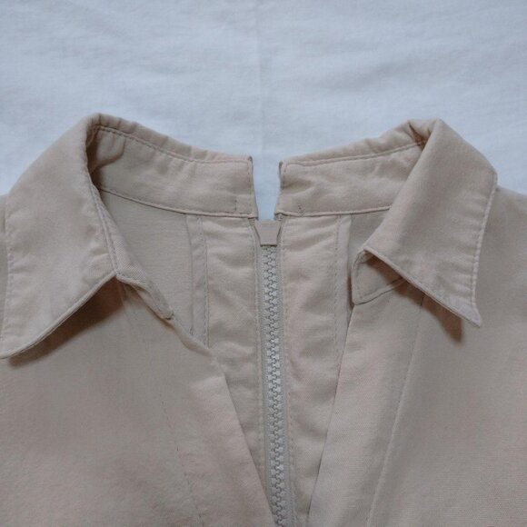 Alexia button Up Down Zip Shirt - Picture 3 of 6